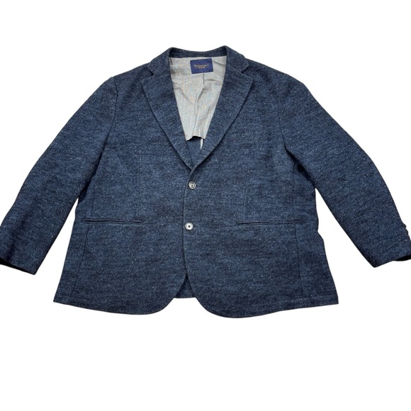 Men’s Thelonious C‎ Brand Wool Blend Blue Sports Coat Size 46